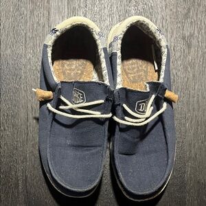 Hey Dude Kids' Moccasins in Navy Blue